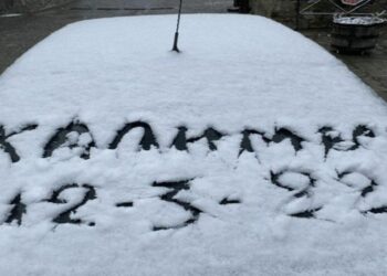 Αν και 12 Μαρτίου ασθενής χιονόπτωση στην Βλάστη  (φώτο)