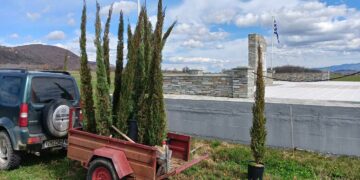 Τ.Κ. Αετού: Έγινε δεντροφύτευση 16 κυπαρισσιών στο μνημείο πεσόντων, όσος και ο αριθμός των πεσόντων