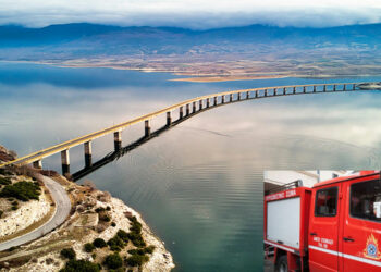 Ανησυχία και των πυροσβεστών για την ασφαλή διέλευση των ίδιων και των πυροσβεστικών οχημάτων από την Υψηλή Γέφυρα των Σερβίων