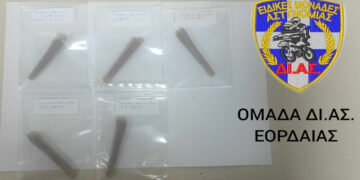 Αστυνομία: Σύλληψη 40χρονου στην Πτολεμαΐδα για κατοχή ναρκωτικών ουσιών