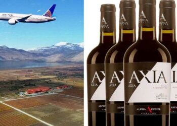 Ένα Ελληνικό κρασί στην United Airlines! – Νέα επιτυχία για το ΚΤΗΜΑ ΑΛΦΑ Αμυνταίου