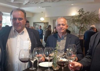 Επίσκεψη του προέδρου του Επιμελητηρίου Φλώρινας Σαπαλίδη Σάββα στην Κορυτσά, στα πλαίσια του εορτασμού της 25ης Μαρτίου