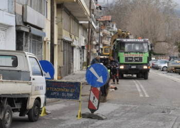Καστοριά: Ξεκίνησαν οι εργασίες για την ανακατασκευή της οδού Ορεστείων