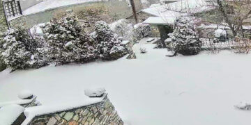 Ολόλευκο το Νυμφαίο σήμερα το πρωί