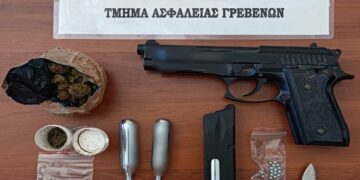 Γρεβενά: 47χρονος πιάστηκε με ποσότητα κάνναβης, αεροβόλο όπλο, φυσίγγια και μαχαίρι