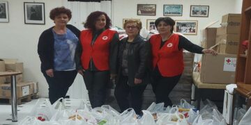 130 Δέματα με είδη διατροφής , 240 τεμάχια Βρεφικού Γάλακτος και 180 Παιδικές Τροφές διένειμε ο Ερυθρός Σταυρός Πτολεμαΐδας , σε ευάλωτες οικογένειες της περιοχής
