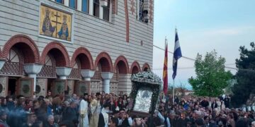 Έγινε η λιτάνευση της Ιερής Εικόνας της Παναγίας Ζιδανιώτισσας