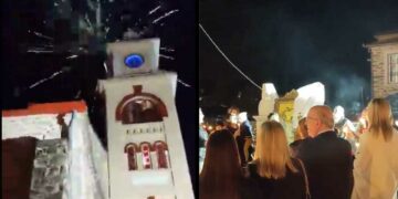 Παρουσία πλήθους κόσμου η Ανάσταση στην Βλάστη (βίντεο)