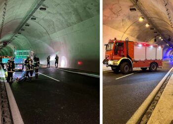 Γρεβενά: Δείτε φωτογραφίες από την άσκηση ετοιμότητας που έγινε στη σήραγγα του Βενέτικου της Εγνατίας Οδού
