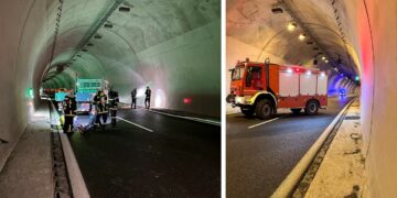 Γρεβενά: Δείτε φωτογραφίες από την άσκηση ετοιμότητας που έγινε στη σήραγγα του Βενέτικου της Εγνατίας Οδού