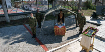 Εορτασμός Αγίου Γεωργίου στο στρατόπεδο “Μακεδονομάχων” – Δείτε φωτογραφίες