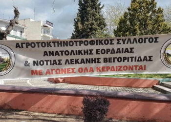 Κινητοποίηση αγροτών στην κεντρική πλατεία της Πτολεμαΐδας