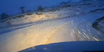 Χιονόπτωση ΤΩΡΑ στο Νυμφαίο – Δείτε video