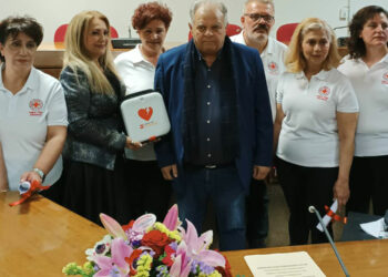 Παράδοση Απινιδωτή στο Π.Τ. Ελληνικού Ερυθρού Σταυρού Πτολεμαΐδας