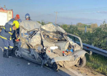 Ένα ζευγάρι κατέληξε νεκρό σε φοβερό δυστύχημα σε χωριό των Τρικάλων