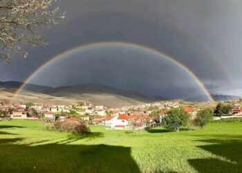 Σιάτιστα: Μαγική εικόνα ζωγραφιά μετά τη βροχή
