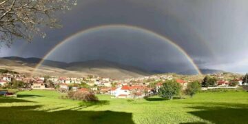 Σιάτιστα: Μαγική εικόνα ζωγραφιά μετά τη βροχή