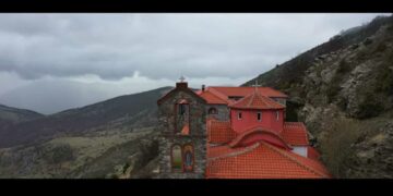 Αγ. Παντελεήμων Βλάστης: Εκπληκτικό Βίντεο από ψηλά, αναδεικνύει τη Μονή και τη μοναδική ομορφιά του τόπου