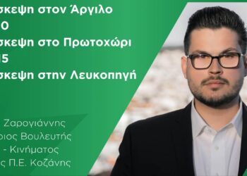 Το πρόγραμμα του Υποψήφιου Βουλευτή ΠΑΣΟΚ Π.Ε Κοζάνης Λουκά Ζαρογιάννη για Τετάρτη 10 Μαΐου