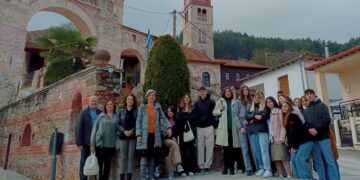 Επίσκεψη του 3ου ΓΕΛ Πτολεμαΐδας “Αντώνιος Κεραμόπουλλος” στον ιστορικό Ι.Ν. Αγίου Μηνά Τ.Κ. Εμπορίου Εορδαίας (ρεπορτάζ της Κούλας Πουλασιχίδου )