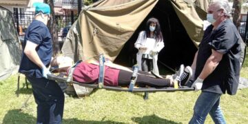 Άσκηση ετοιμότητας στο Μαμάτσειο Νοσοκομείο Κοζάνης μετά από σενάριο σεισμού – Φωτογραφίες και Βίντεο