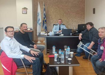 Με τον Αστυνομικό Διευθυντή Κοζάνης Ηλία Τσιότσια συναντήθηκε αντιπροσωπεία συλλόγων ΑμεΑ της περιοχής