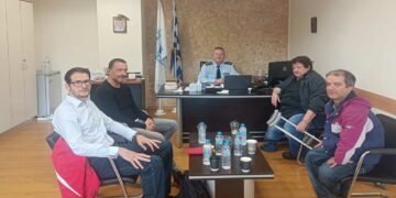 Με τον Αστυνομικό Διευθυντή Κοζάνης Ηλία Τσιότσια συναντήθηκε αντιπροσωπεία συλλόγων ΑμεΑ της περιοχής