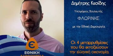 Δημήτρης Κεσίδης Υπ. Βουλευτής Φλώρινας με την Εθνική Δημιουργία: "Πως οι 4 μεταρρυθμίσεις που προτείνουμε, θα εκτοξεύσουν την οικονομία"