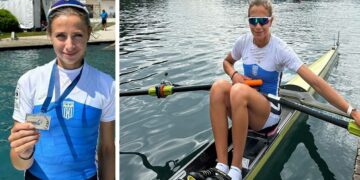 Ασημένιο μετάλλιο στο Πανευρωπαϊκό Πρωτάθλημα Κωπηλασίας για την Ευαγγελία Αναστασιάδου