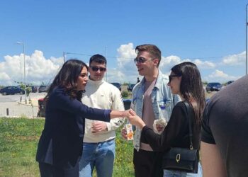 Η υποψήφια βουλευτής του ΣΥΡΙΖΑ Έφη Μιχελάκη στην Πανεπιστημιούπολη Δ. Μακεδονίας - Η συνάντηση με τον πρύτανη Θεόδωρο Θεοδουλίδη