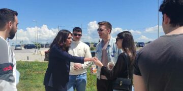 Η υποψήφια βουλευτής του ΣΥΡΙΖΑ Έφη Μιχελάκη στην Πανεπιστημιούπολη Δ. Μακεδονίας - Η συνάντηση με τον πρύτανη Θεόδωρο Θεοδουλίδη