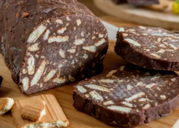 Μωσαϊκό του 5λεπτου -Συνταγή για τέλειο, πανεύκολο κορμό σοκολάτας χωρίς ζάχαρη