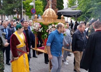 Με λαμπρότητα εορτάστηκε η μνήμη των Αγίων Κωνσταντίνου και Ελένης, Πολιούχοι και Προστάτες του Αμυνταίου