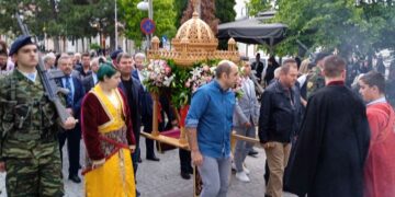 Με λαμπρότητα εορτάστηκε η μνήμη των Αγίων Κωνσταντίνου και Ελένης, Πολιούχοι και Προστάτες του Αμυνταίου