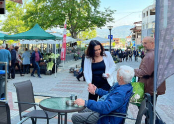 Η υποψήφια βουλευτής Έφη Μιχελάκη στη λαϊκή αγορά και σε καταστήματα των Σερβίων – «Πλήρης αδιαφορία της κυβέρνησης της ΝΔ για τα προβλήματα με το κλείσιμο της γέφυρας»