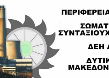 Περιφερειακό Σωματείο Συνταξιούχων ΔΕΗ Δ.Μ: Σήμερα Τρίτη 23 Μαΐου η Γενική Εκλογοαπολογιστική Συνέλευση