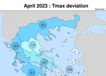 Απρίλιος 2023: Ένας από τους πιο ψυχρούς μήνες τα τελευταία 14 χρόνια