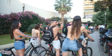 Γυμνή ποδηλατοδρόμια με ελάχιστους ποδηλάτες στη Θεσσαλονίκη