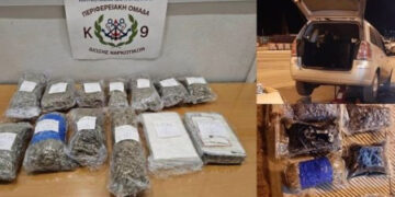 Ηγουμενίτσα: Το λαγωνικό μύρισε το ρεζερβουάζ που είχε δυο κιλά κοκαΐνης και τρία κάνναβης