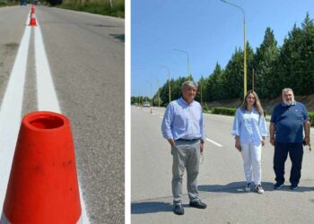 Ξεκίνησε η διαγράμμιση του δρόμου προς το Μποδοσάκειο