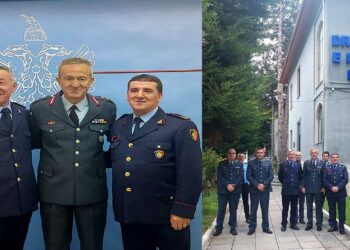 Συνάντηση του Γενικού Περιφερειακού Αστυνομικού Διευθυντή Δυτικής Μακεδονίας, με ομόλογους υπηρεσιακούς παράγοντες της Αλβανικής Αστυνομίας στην Κορυτσά