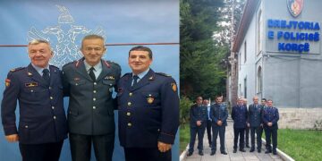 Συνάντηση του Γενικού Περιφερειακού Αστυνομικού Διευθυντή Δυτικής Μακεδονίας, με ομόλογους υπηρεσιακούς παράγοντες της Αλβανικής Αστυνομίας στην Κορυτσά