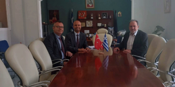 Επιμελητήριο Φλώρινας: Επίσκεψη του Τούρκου εμπορικού ακολούθου Ahmet Erdoğan στον πρόεδρο του Επιμελητηρίου Σ. Σαπαλίδη