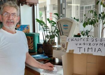 Ο φούρναρης της Κοζάνης Γιάννης Σιδέρης έστειλε πάλι την κάλπη για το… exit poll!