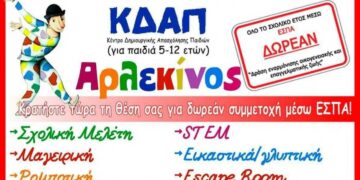 ΚΔΑΠ Αρλεκίνος: Οι αιτήσεις για τα ΔΩΡΕΑΝ voucher ΕΣΠΑ περιόδου Σεπτέμβριος 2023 έως Ιούλιος 2024 ξεκινούν