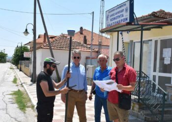 Ξεκίνησαν οι μετρήσεις για την παρακολούθηση του φαινομένου των καθιζήσεων στην Τ.Κ. Βαλτονέρων Αμυνταίου