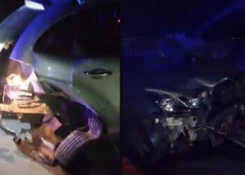 Τροχαίο ατύχημα με την εμπλοκή 3 αυτοκινήτων το Σάββατο το βράδυ στο 4ο χλμ Πτολεμαΐδας -Περδίκκα (βίντεο)