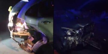 Τροχαίο ατύχημα με την εμπλοκή 3 αυτοκινήτων το Σάββατο το βράδυ στο 4ο χλμ Πτολεμαΐδας -Περδίκκα (βίντεο)