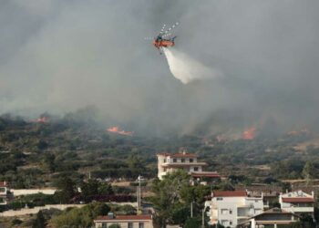 Φωτιά στα Δερβενοχώρια: Παραμένει μεγάλο το μέτωπο, κατευθύνεται προς Οινόη και Μαγούλα