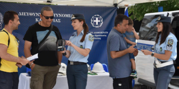 Καστοριά: Ολοκληρώθηκε με επιτυχία η λειτουργία περιπτέρου κυκλοφοριακής αγωγής της Τροχαίας στην 1ης Έκθεση Ιστορικών Οχημάτων